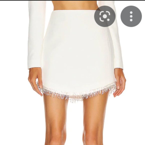 DAVID KOMA rhinestone trim skirt - Picture 2 of 6